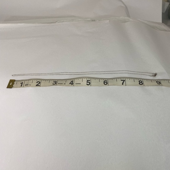 14K WHITE GOLD chain necklace 18” REAL GOLD - Picture 3 of 10